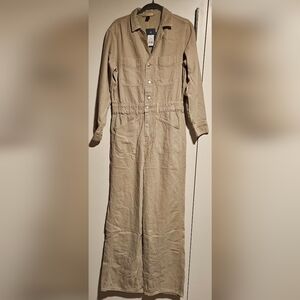 Universal Thread Ecru Utility Jumpsuit Size 8